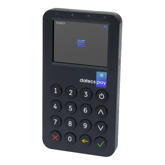 datecs bluepad 55 bok Mobilny terminal płatniczy - widok z boku