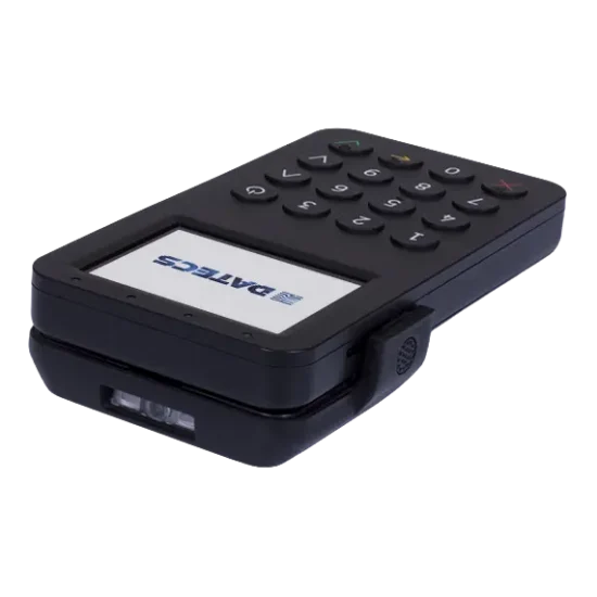 terminal-płatniczy-datecs-bluepad-55-gora Mobilny terminal płatniczy - widok z góry z klawiaturą