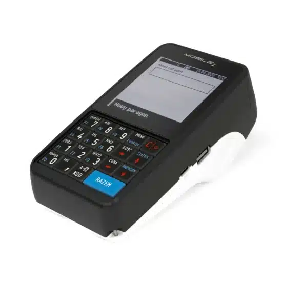 Posnet Mobile 2 strona prawa Kasa Mobile 2 - prawy bok z gniazdem USB-C